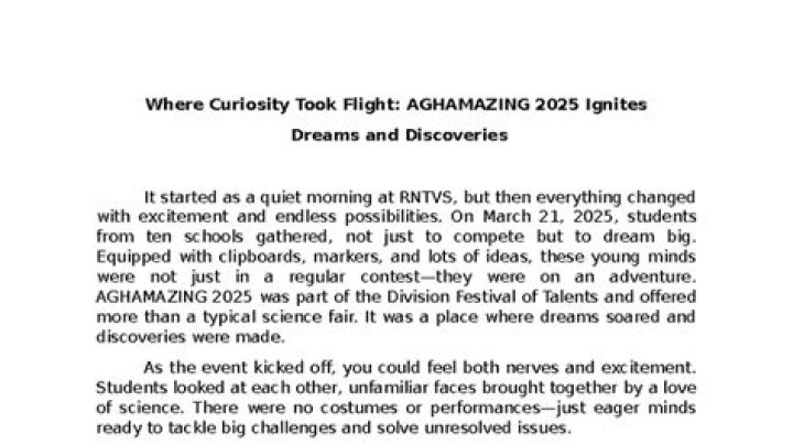 A Journey Of Dreams And Discoveries