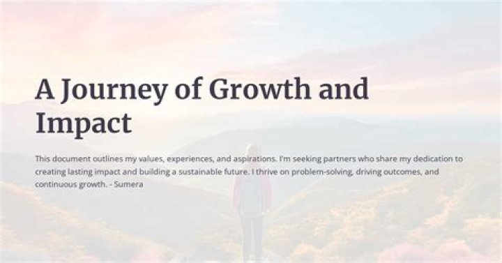 A Journey Of Growth And Impact