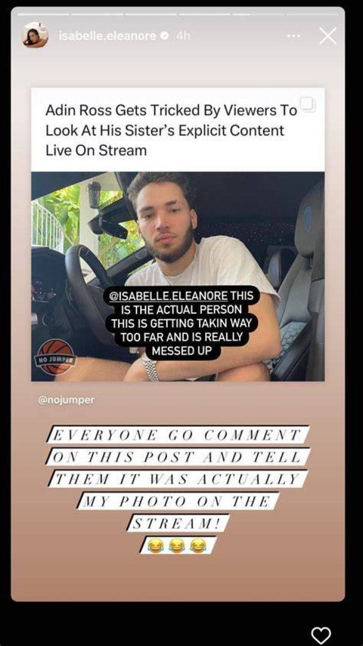 Adin Ross Sister's OnlyFans Leak Exposed