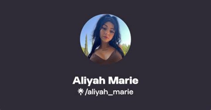 Aliyah Marie: TikTok, OnlyFans, and More