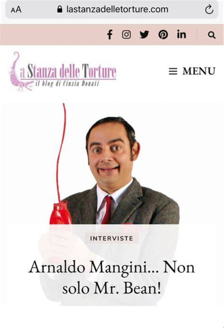 Arnaldo Mangini's Embodiment Of Mr. Bean