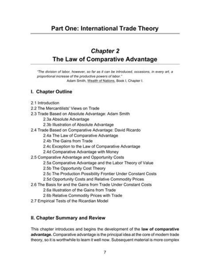 Comparative Advantage Guide