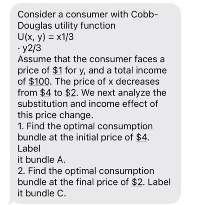Consumer Choice: Cobb Douglas Guide