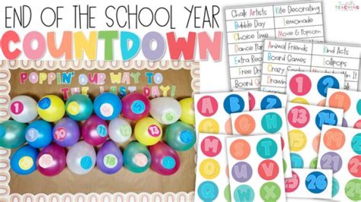 Countdown To A New School Year