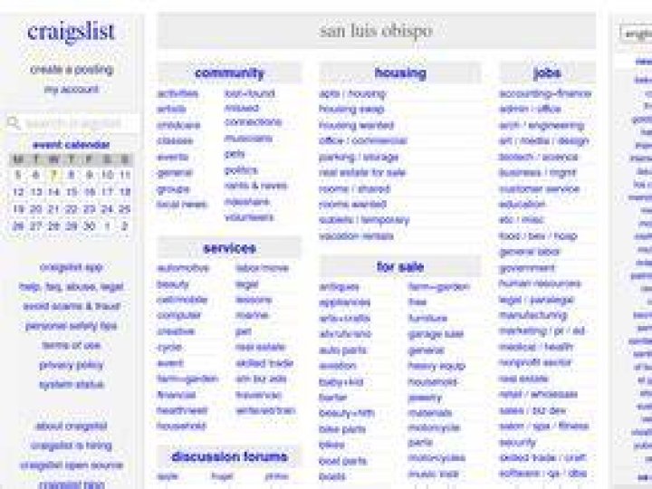 Craigslist San Luis Obispo: Jobs, Housing, & More