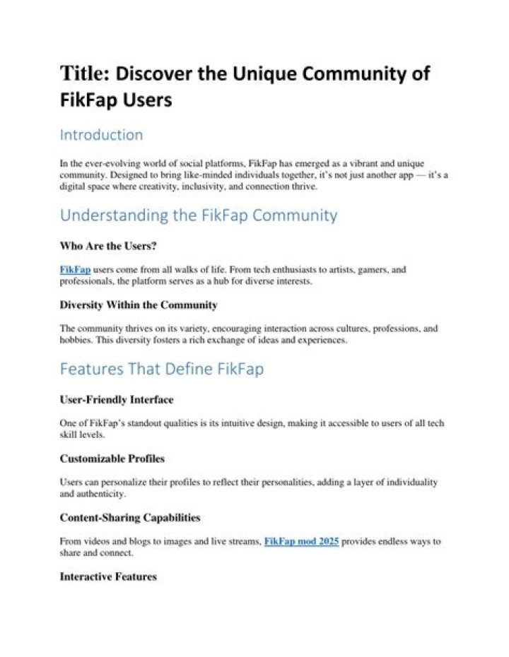 Discover Fikfap: Community, Content, & More