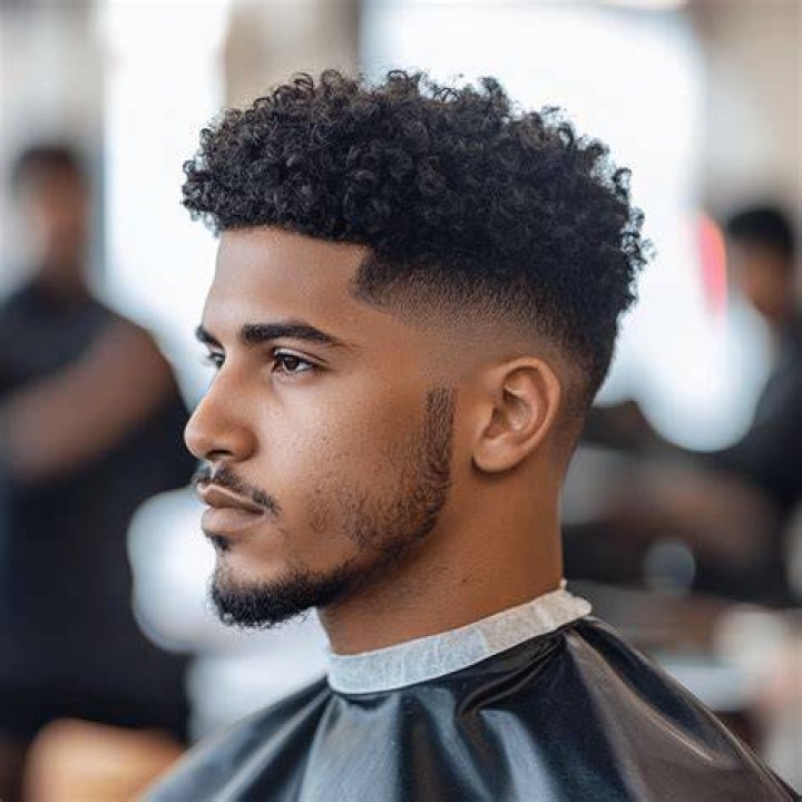 Discover The Allure Of The Curly Taper Fade Black Male