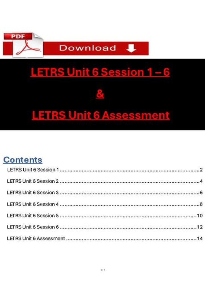 Discover The Secrets Of "letrs Unit 7 Session 4"
