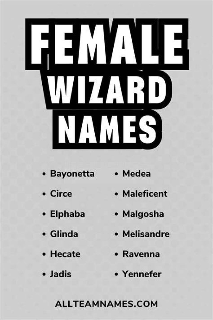 Discover Unforgettable Female Wizard Names