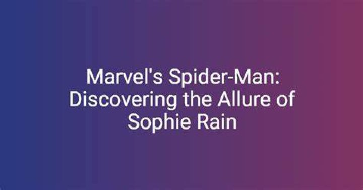 Discovering The Allure Of Sophie Rain: A Deep Dive Into XXXBrits