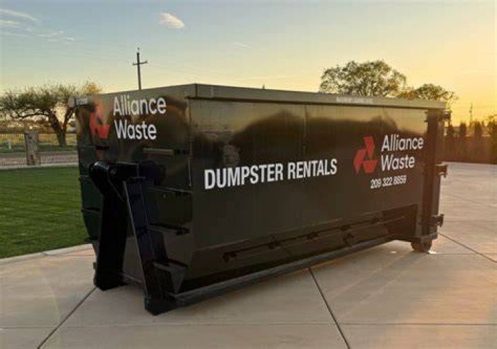 Dumpster Rental Alliance Ohio - White Dumpster