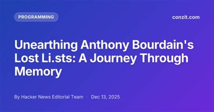 Exploring Anthony Bourdain's Marital Journey