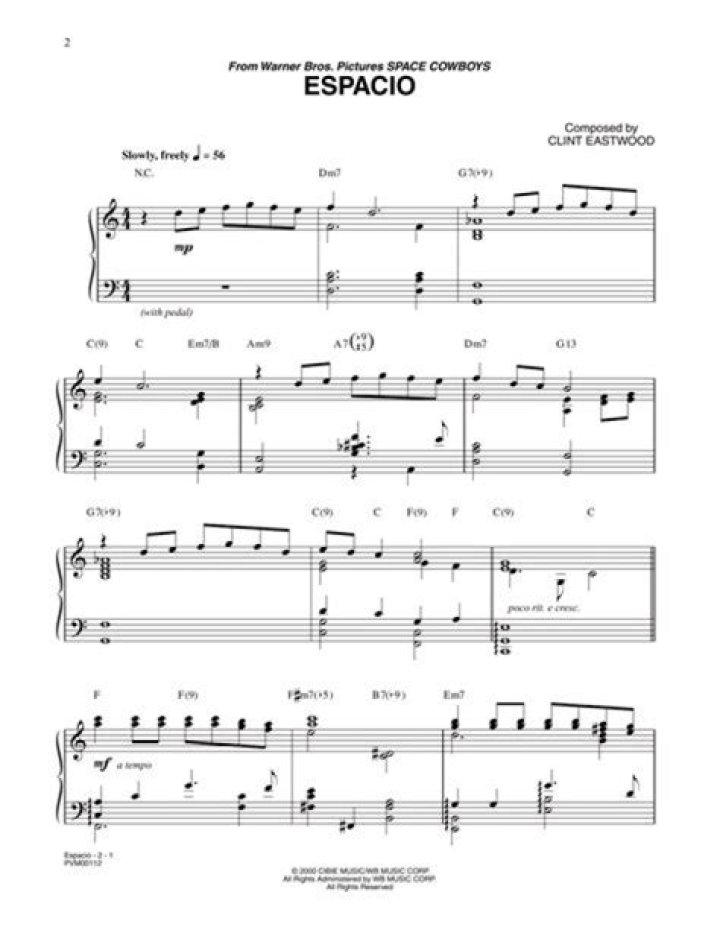 Exploring The Melodic World Of Clint Eastwood Piano Sheet Music