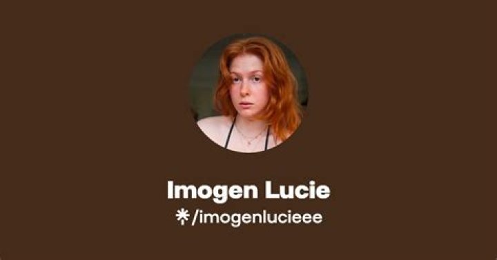 Imogen Lucie OnlyFans: Find Her Content & Links Now!