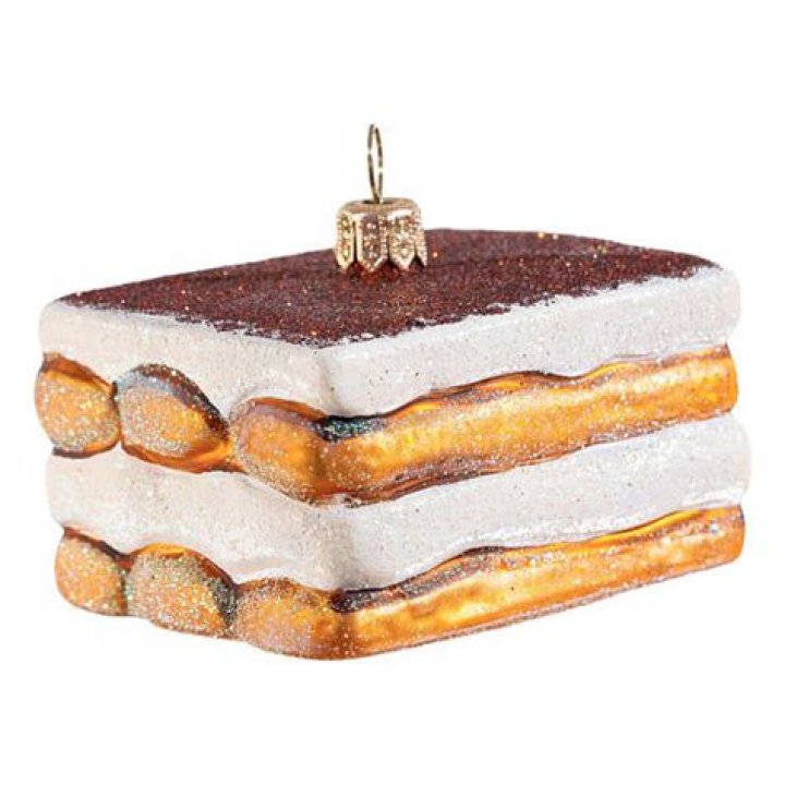 KSA Pack of 12 Cappuccino Cannoli and Tiramisu Christmas Ornaments 3 red #DKSA A1410