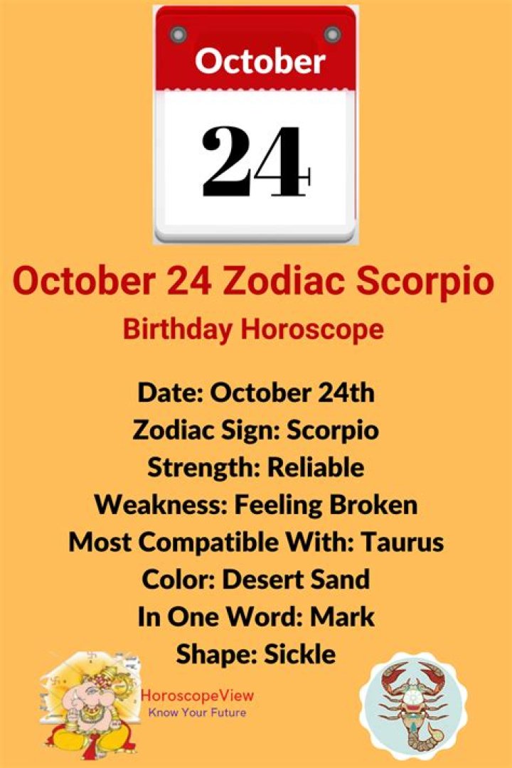 October 24 Zodiac: Scorpio Traits, Love, & More