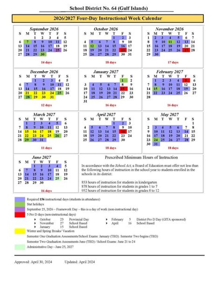 Richland: 2017-2018 Catalog - Academic Calendar