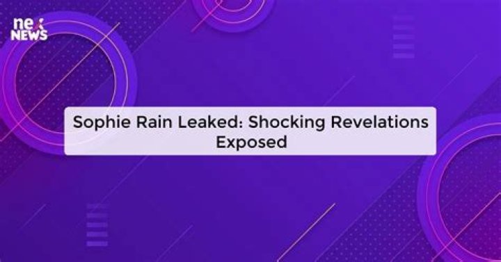 Sophie Rain's Scandalous Video: Inside The Leaked Story
