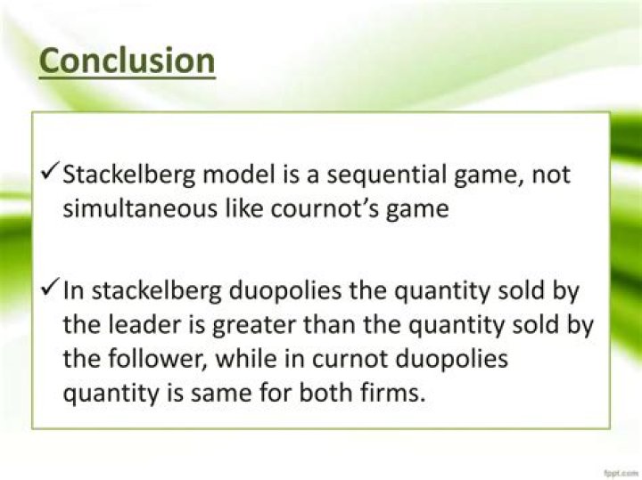 Stackelberg Competition Guide