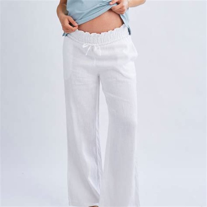 Stylish And Comfortable Maternity Linen Pants: Enhance Your Pregnancy Wardrobe