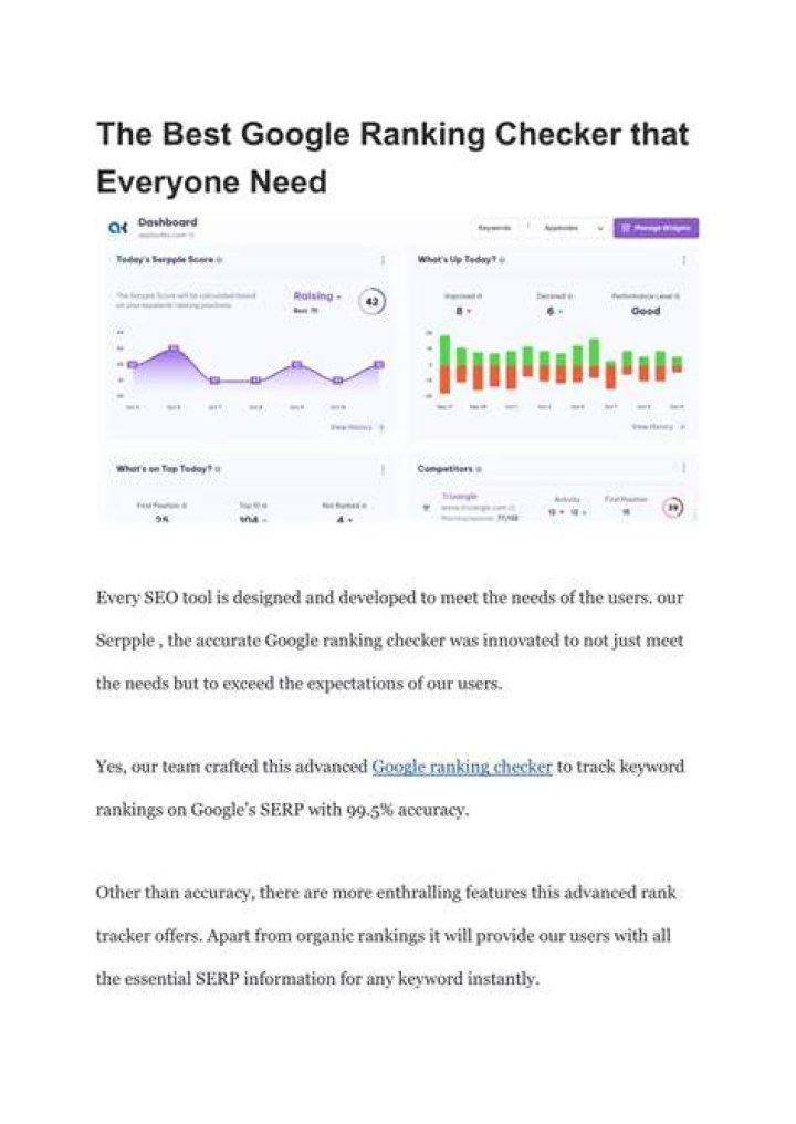 The Ultimate Guide To Google Web Ranking Checker | Analyze & Improve
