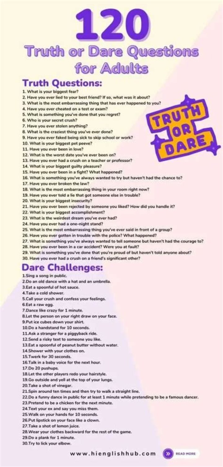 Truth or Dare Ideas: Fun Questions & Dares for All!