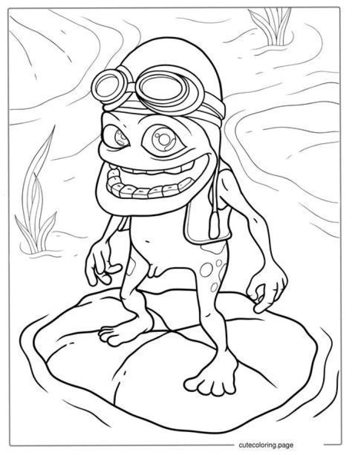 Unleash Your Creativity: Download Our Crazy Frog Coloring Page!
