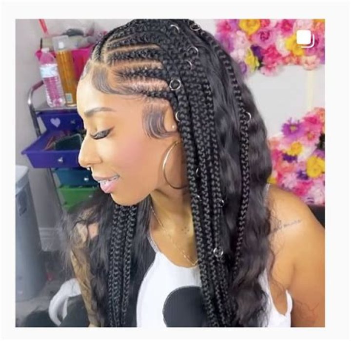 Unveil The Enchanting World Of Feed-in Braids With A Middle Part