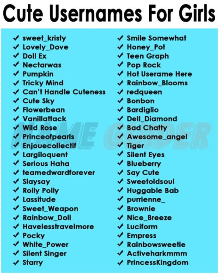 Whimsical And Charming: The Ultimate Guide To Cute Girl Usernames