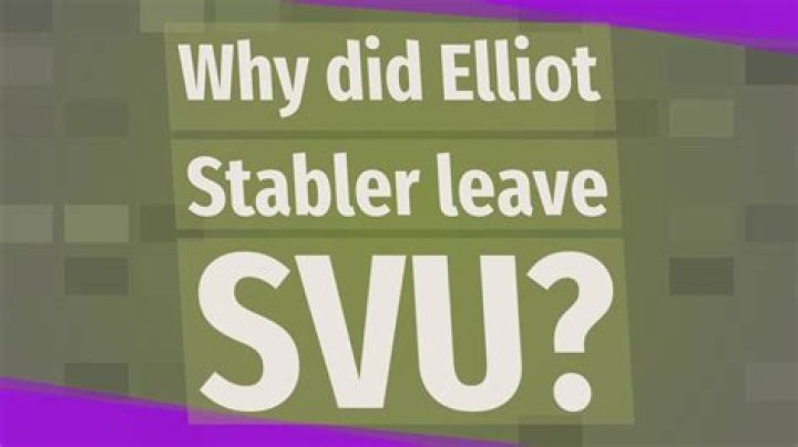 Why Did Elliot Stabler Leave SVU? Answers & Updates!