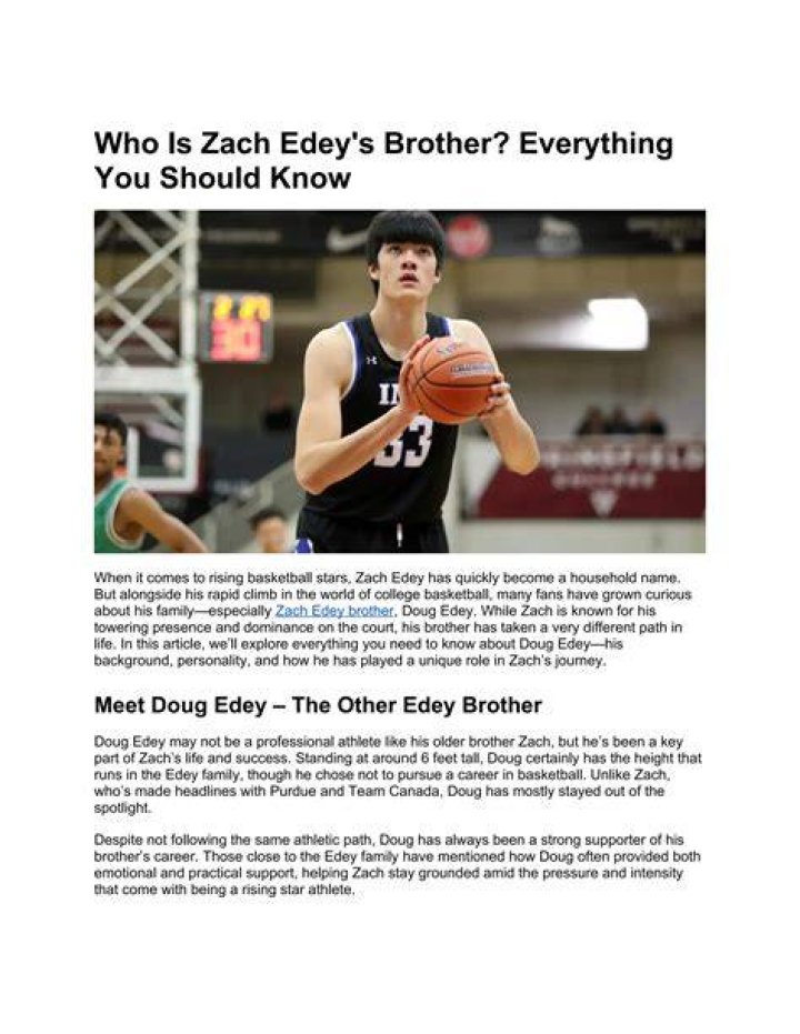 Zach Edey: The Rising Star Of College Basketball